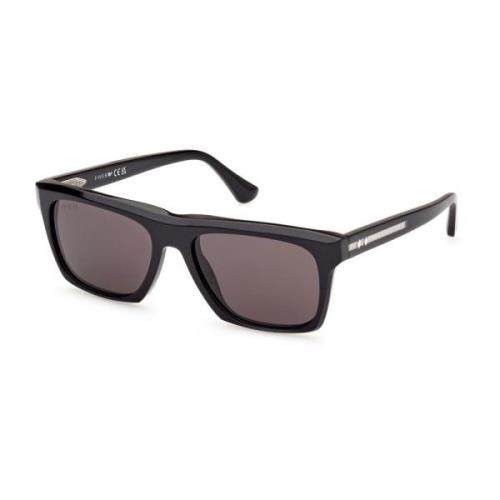 Zwarte montuur met grijze lenzen zonnebril WEB Eyewear , Black , Unise...