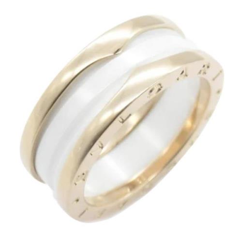 Pre-owned Rose Gold rings Bvlgari Vintage , White , Dames