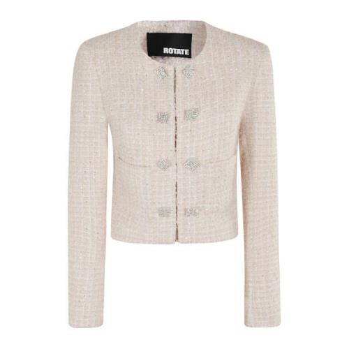 Korte Boucle Jas Rotate Birger Christensen , Pink , Dames