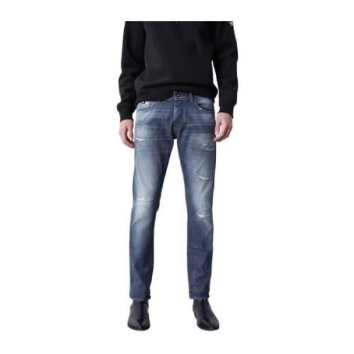 Klassieke Denim Jeans met 5 Zakken GAS , Blue , Heren