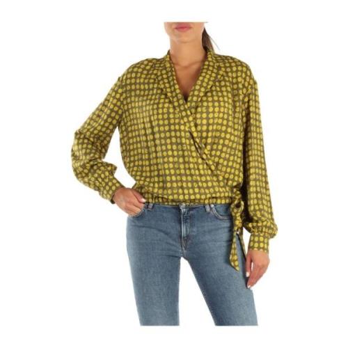 Lange Mouw Blouse Manila Grace , Green , Dames