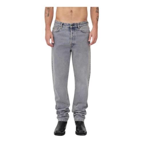 Vintage Straight Leg Jeans Won Hundred , Gray , Heren