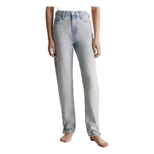 Button Hem Mom Long pants Calvin Klein , Blue , Dames