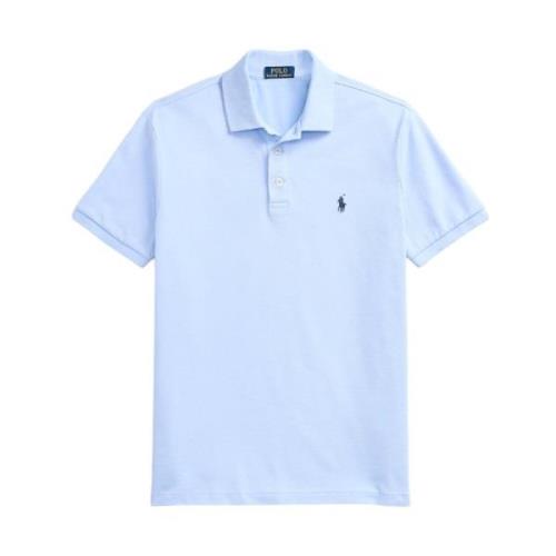 Slim Fit Stretch Mesh Polo Shirt Ralph Lauren , Blue , Heren