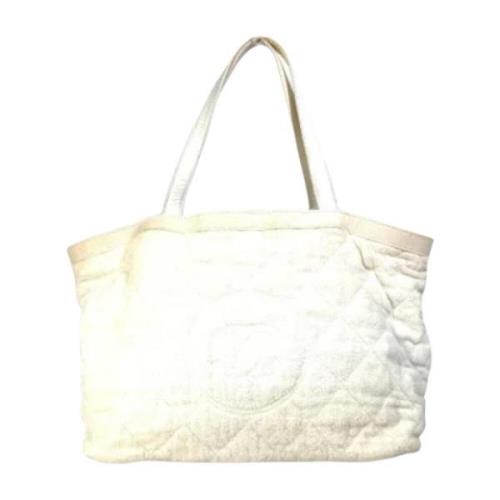 Pre-owned Fabric chanel-bags Chanel Vintage , White , Dames