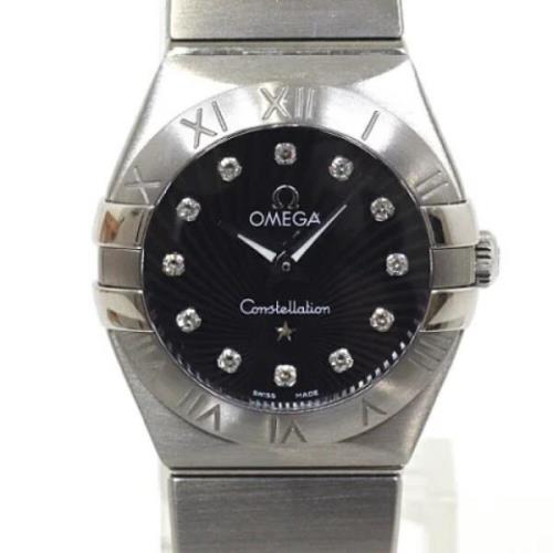 Pre-owned Stainless Steel watches Omega Vintage , Black , Dames