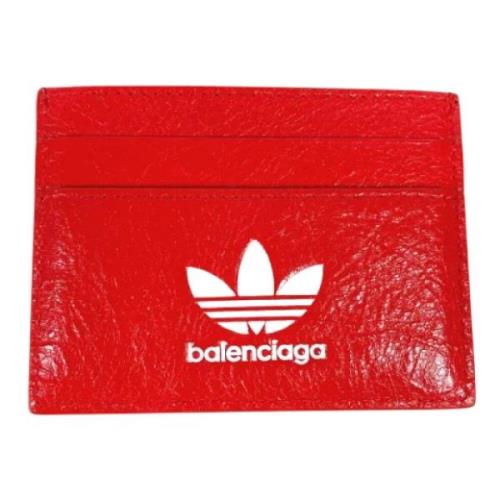 Pre-owned Leather wallets Balenciaga Vintage , Red , Dames