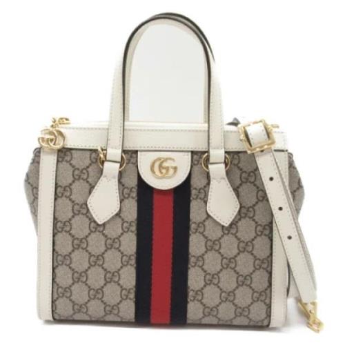 Pre-owned Canvas gucci-bags Gucci Vintage , Beige , Dames