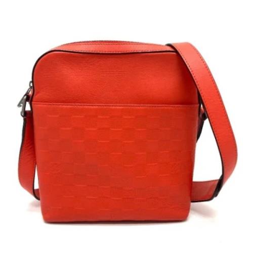 Pre-owned Leather louis-vuitton-bags Louis Vuitton Vintage , Orange , ...