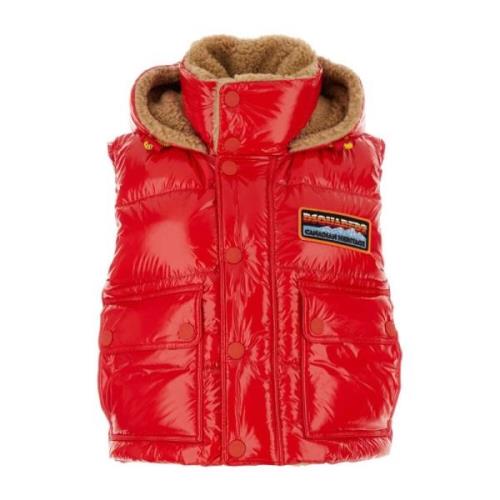 Rode Puffer Donsjas Dsquared2 , Red , Dames