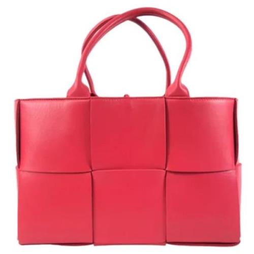 Pre-owned Leather totes Bottega Veneta Vintage , Red , Dames