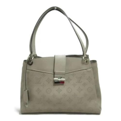 Pre-owned Leather louis-vuitton-bags Louis Vuitton Vintage , Gray , Da...