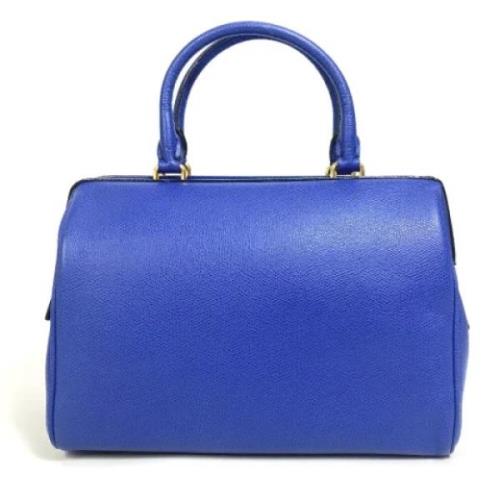 Pre-owned Leather handbags Celine Vintage , Blue , Dames