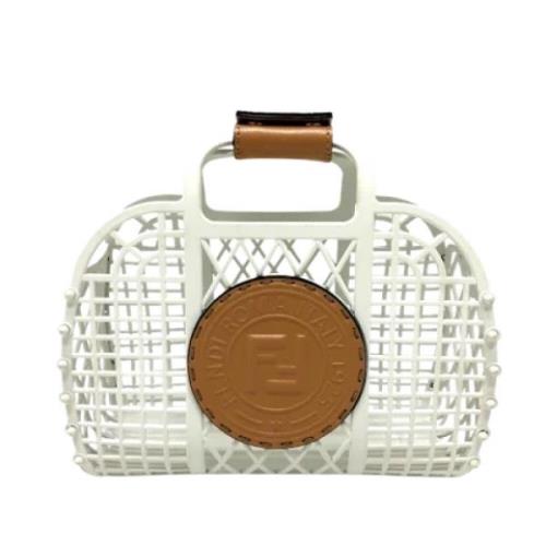 Pre-owned Canvas fendi-bags Fendi Vintage , White , Dames