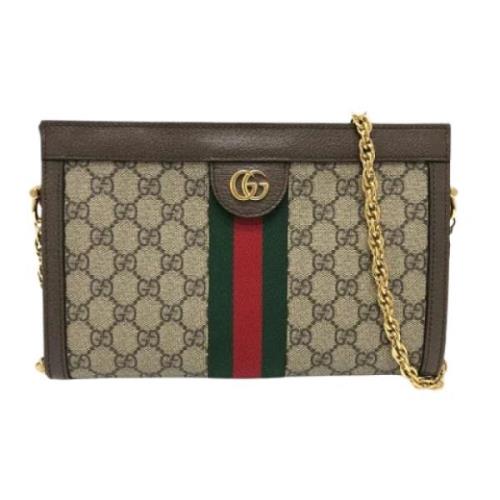 Pre-owned Fabric gucci-bags Gucci Vintage , Brown , Dames