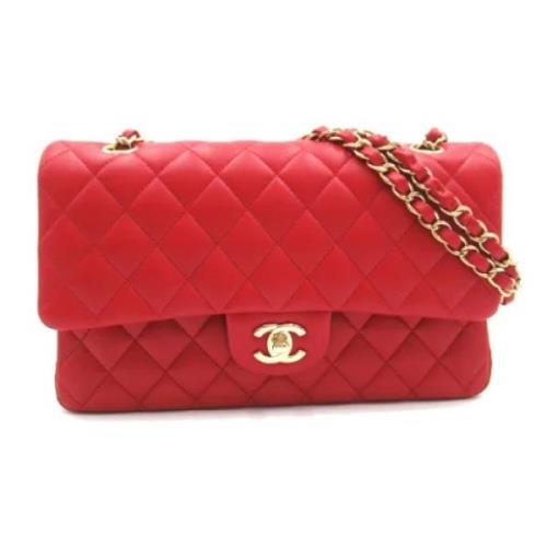 Pre-owned Leather chanel-bags Chanel Vintage , Red , Dames