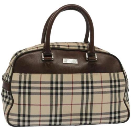 Pre-owned Canvas travel-bags Burberry Vintage , Beige , Dames