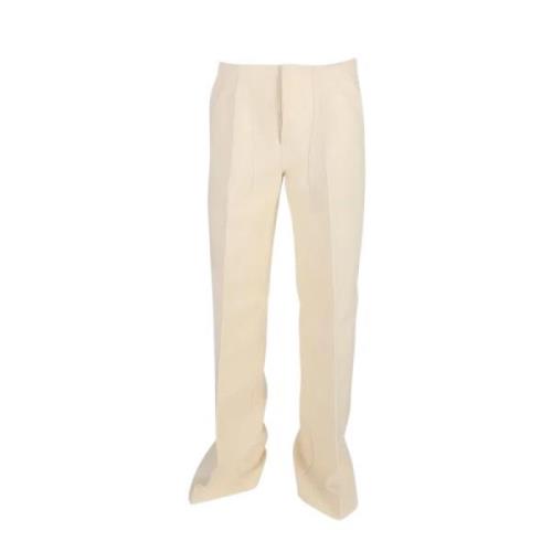 Pre-owned Wool bottoms Celine Vintage , Beige , Heren