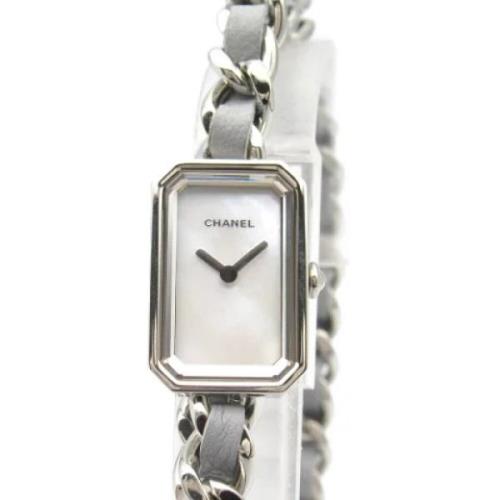 Pre-owned Stainless Steel watches Chanel Vintage , White , Dames