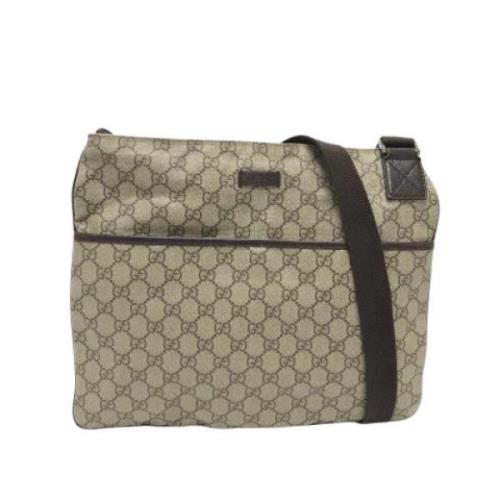 Pre-owned Canvas gucci-bags Gucci Vintage , Beige , Dames