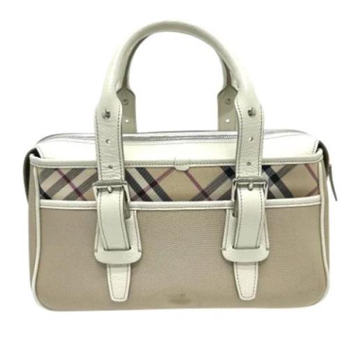 Pre-owned Fabric handbags Burberry Vintage , Beige , Dames