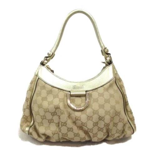 Pre-owned Leather gucci-bags Gucci Vintage , Beige , Dames