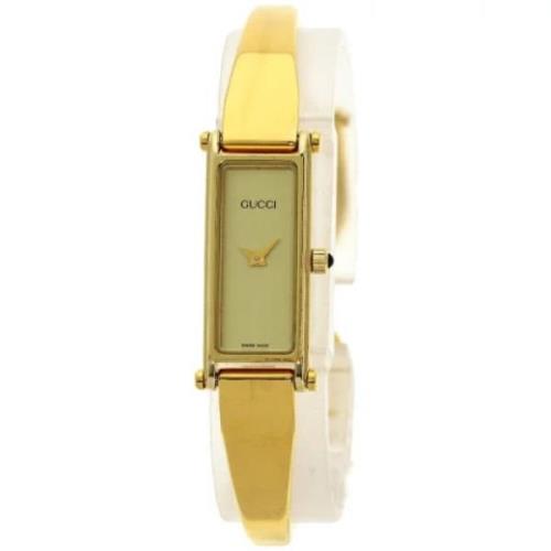 Pre-owned Stainless Steel watches Gucci Vintage , Yellow , Dames