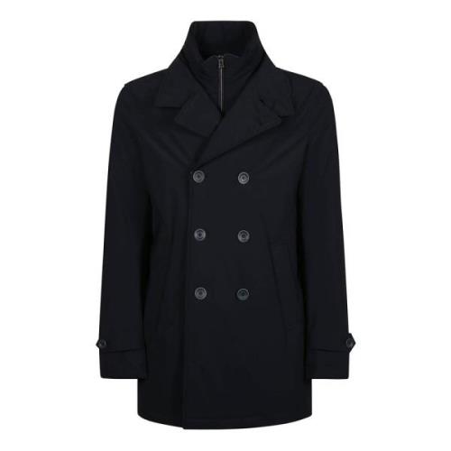 Klassieke Peacoat voor Mannen Herno , Blue , Heren