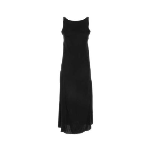 Elegante Zwarte Satijnen Junia Jurk A.p.c. , Black , Dames