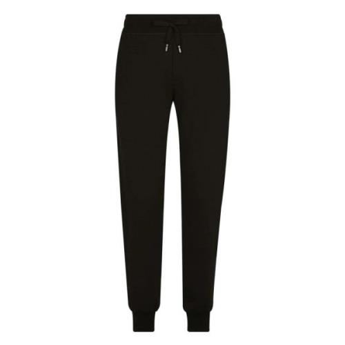 Zwarte Jogger Felpa Essential Broek Dolce & Gabbana , Black , Heren