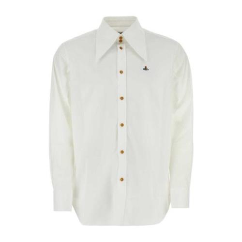 Klassieke Witte Poplin Overhemd Vivienne Westwood , White , Heren