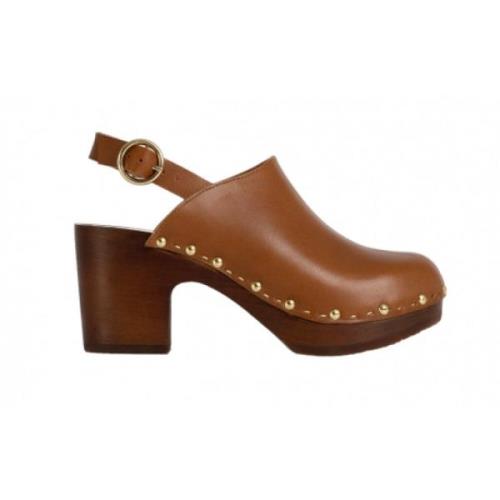 Studded Camel Klompen 7,5cm Hak Youyou , Brown , Dames