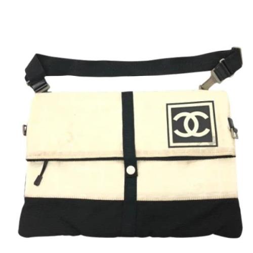 Pre-owned Fabric chanel-bags Chanel Vintage , White , Dames