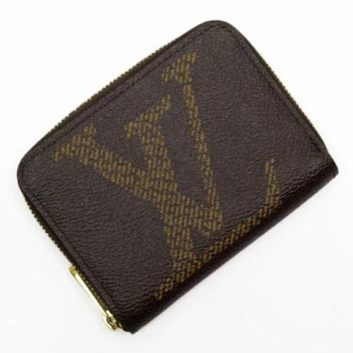 Pre-owned Leather wallets Louis Vuitton Vintage , Brown , Dames