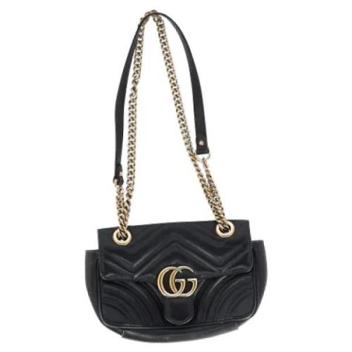 Pre-owned Leather gucci-bags Gucci Vintage , Black , Dames