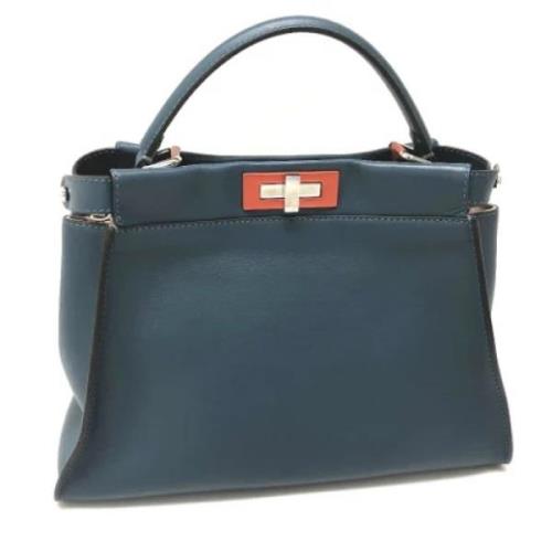 Pre-owned Leather fendi-bags Fendi Vintage , Blue , Dames