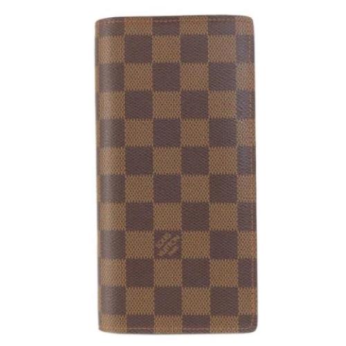 Pre-owned Canvas wallets Louis Vuitton Vintage , Brown , Dames