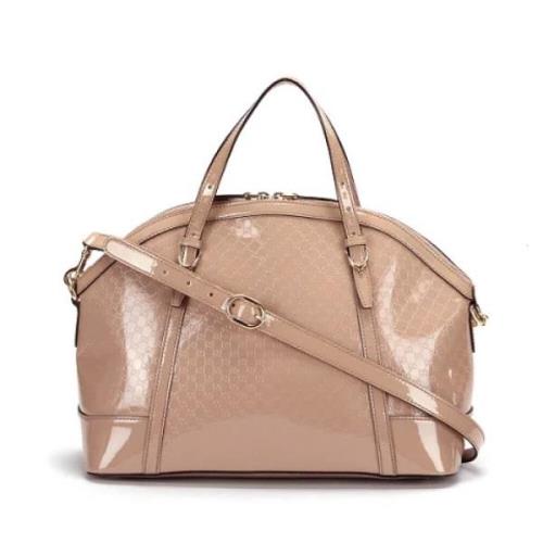 Pre-owned Leather gucci-bags Gucci Vintage , Beige , Dames