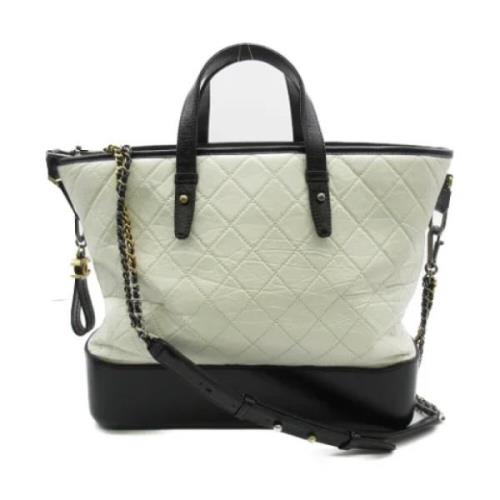 Pre-owned Leather chanel-bags Chanel Vintage , White , Dames