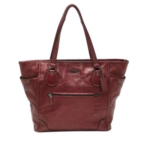 Pre-owned Leather totes Coach Pre-owned , Red , Dames