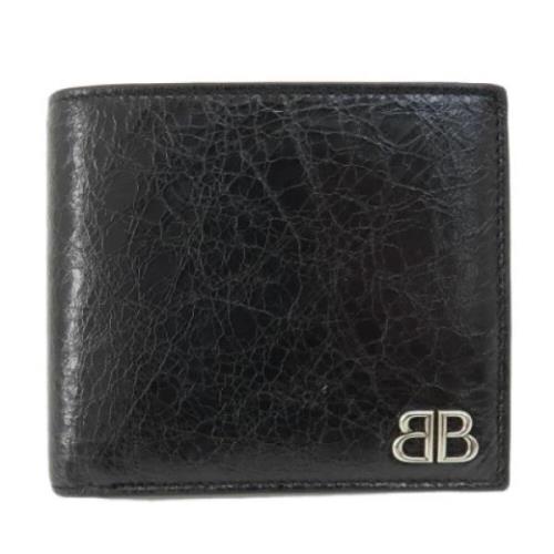 Pre-owned Leather wallets Balenciaga Vintage , Black , Dames