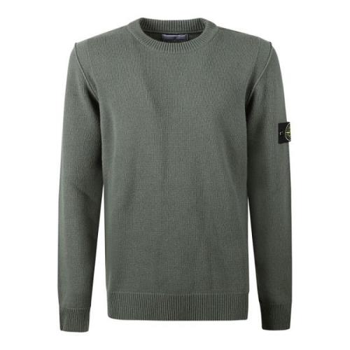 Stijlvolle Gebreide Trui voor Mannen Stone Island , Green , Heren