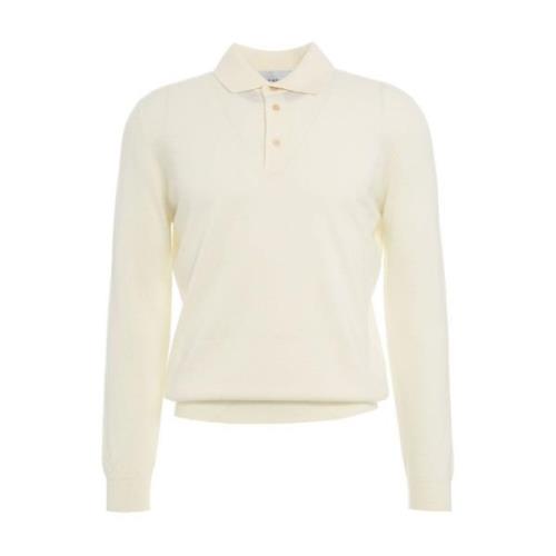 Witte Gebreide Trui Aw24 Handwas Gender , Beige , Heren