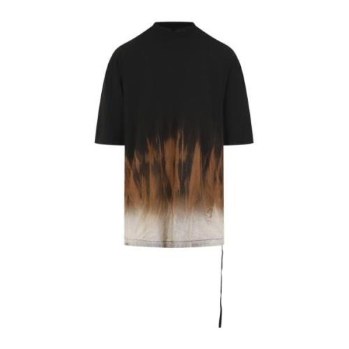 Zwarte Terra Jumbo Korte Mouw T-shirt Rick Owens , Multicolor , Heren