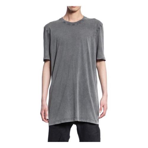 Acid Grey T-Shirt met Ronde Hals Boris Bidjan Saberi , Gray , Heren