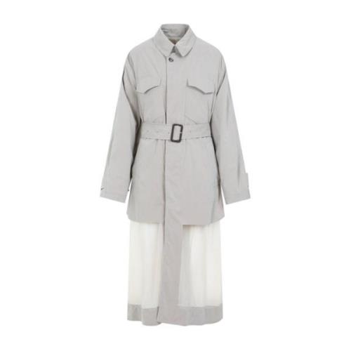 Zand Trenchcoat Maison Margiela , Gray , Dames