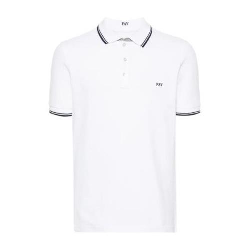 Polo Shirts Fay , White , Heren