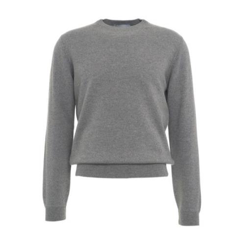 Grijze Gebreide Trui Aw24 Handwas Gender , Gray , Heren