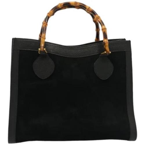 Pre-owned Leather totes Gucci Vintage , Black , Dames