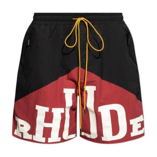 Logo shorts Rhude , Multicolor , Heren